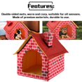 thumbnail image 1 of Maison pour Animaux Portable avec Cheminée Lit pour Chien Chat Chaud et Confortable Tente pour Animaux Détachable Lavable Adaptée à Toutes les Saisons, 1 of 8