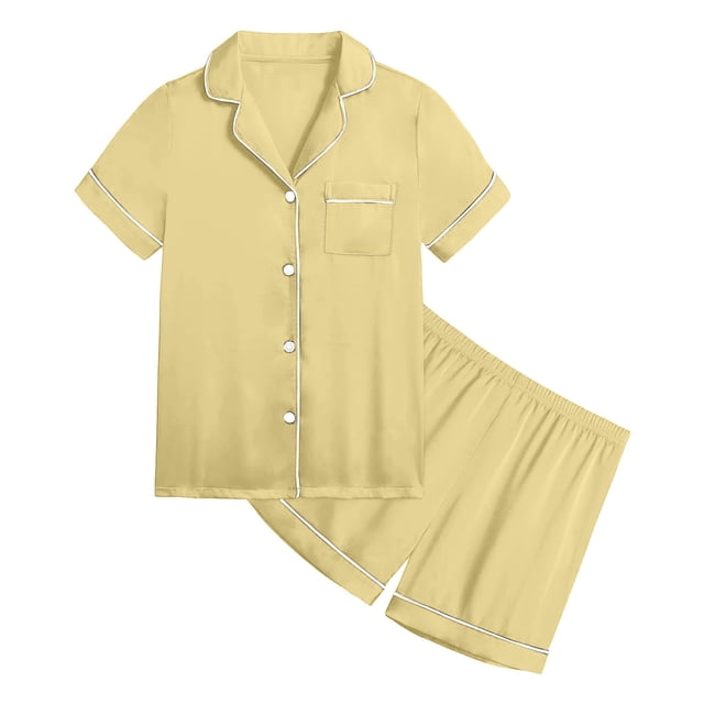 Tenues Courtes pour Garçons 2025 Manches Courtes Ensemble de Pyjama T-Shirt à Fermeture Éclair Tenue Décontractée