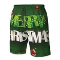 thumbnail image 4 of Logiee Merry Christmas Print Mens Swim Trunks Quick Dry Board Shorts,Breathable Hawaii Beach Shorts Swimwear Bathing Suits-Medium, 4 of 6