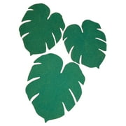 CintBllTer Monstera Leaf Cork Board Set of 3, Green, Adhesive Backing, Office/Home Decor Organizer