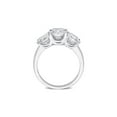 thumbnail image 3 of 3.50 Carat (Ctw VS1-VS2) Lab-Grown Princess Diamond Three Stone Ring in 14K White Gold for Women, 3 of 6
