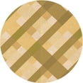 thumbnail image 1 of Ahgly Company Machine Washable Indoor Round Transitional Cinnamon Brown Area Rugs, 3' Round, 1 of 7