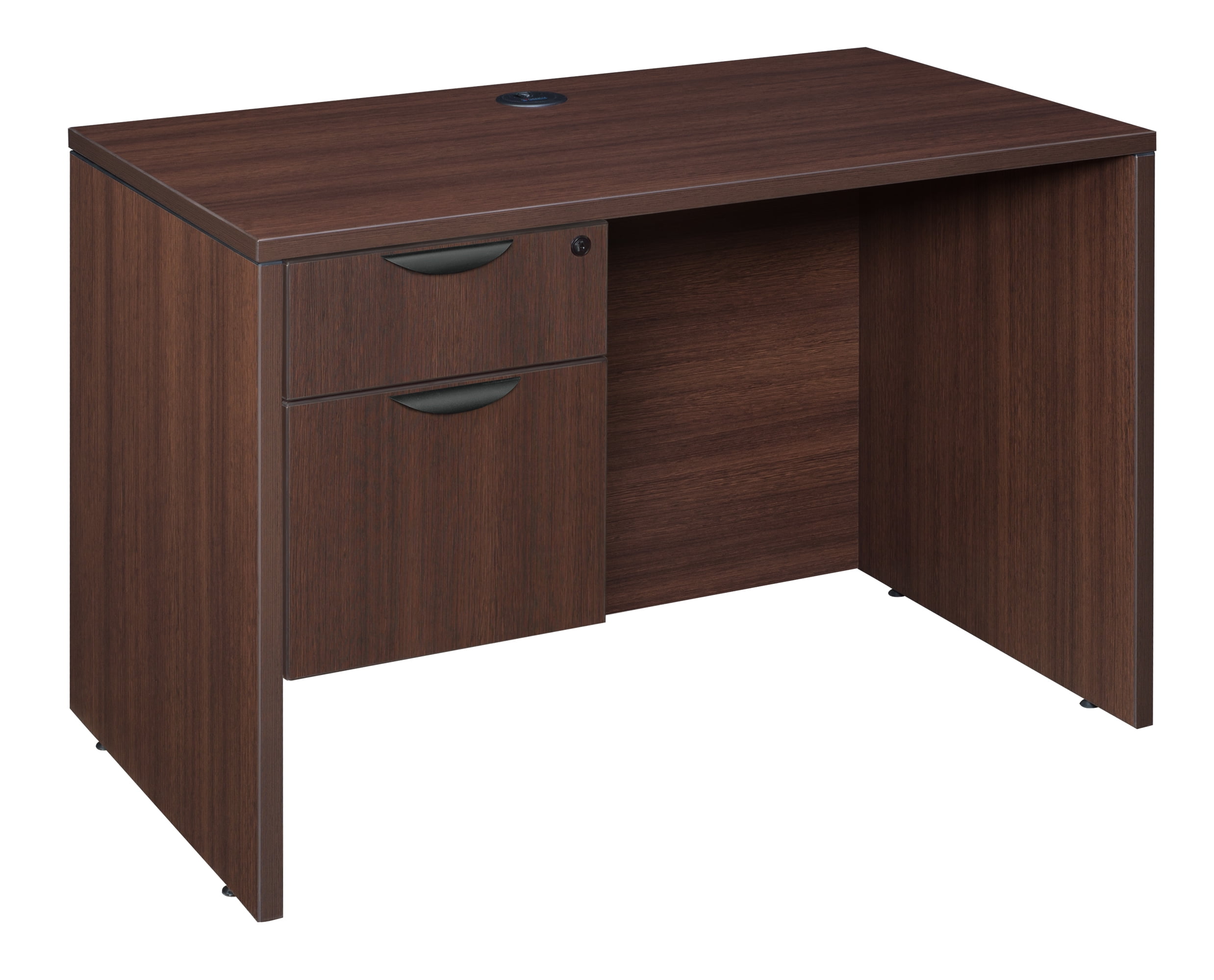 Legacy 42 Single Pedestal Desk Java Walmart com Legacy 42 Single Pedestal Desk Java Walmart com