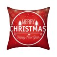 thumbnail image 2 of Vikakiooze 2022 Christmas Pillow Case Glitter Polyester Sofa Throw Cushion Cover Home Decor 1pcs, 2 of 2
