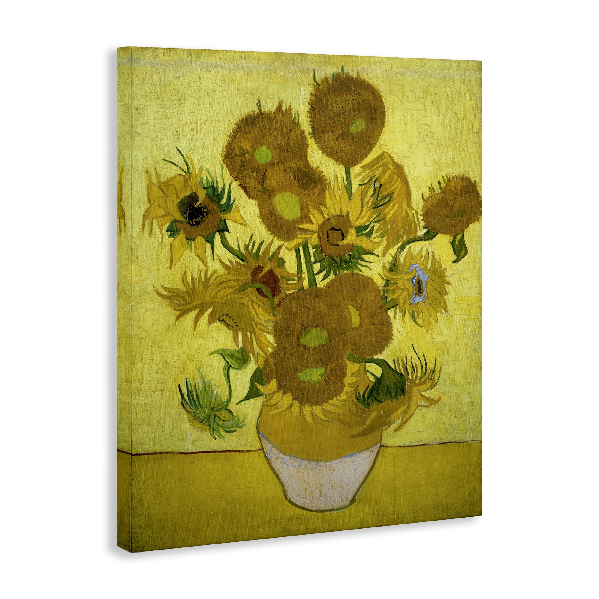 Stupell Industries Van Gogh Yellow Sunflowers Plants & Flowers Painting Wrapped Canvas Art Print Wall Art, 30 x 40