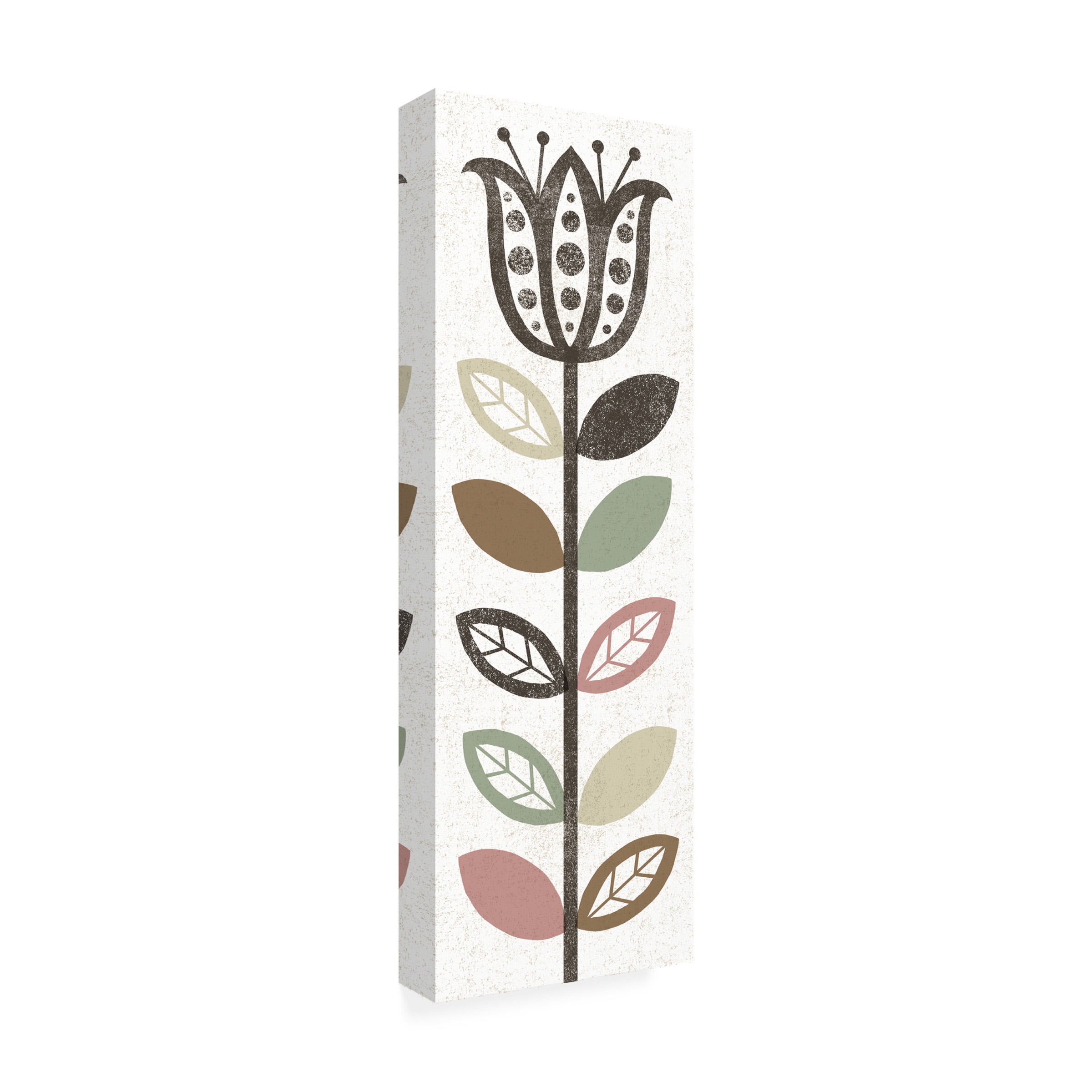 Trademark Fine Art 'Folk Lodge Floral Hygge' Canvas Art by Michael Mullan