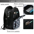 thumbnail image 4 of Balery Cute Shark Mochila con carga USB para hombre y mujer - Mochila impermeable y antirrobo para laptop con puerto USB para viajes, trabajo, 4 of 7