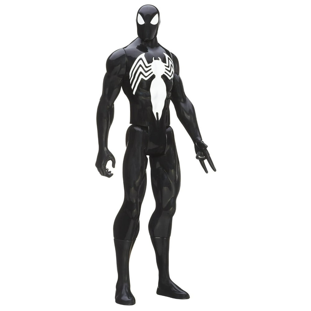 Marvel Ultimate SpiderMan Titan Hero Series Black Suit SpiderMan Figure