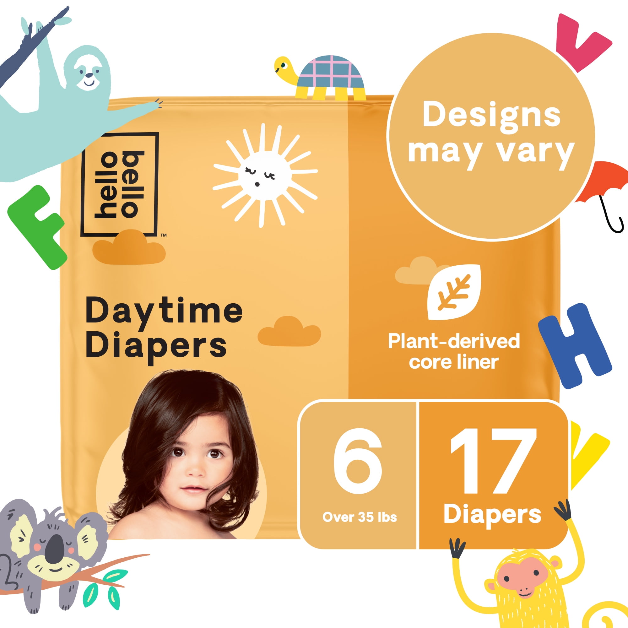 Hello Bello Daytime Diapers, Size 6 (17ct) Walmart Inventory Checker