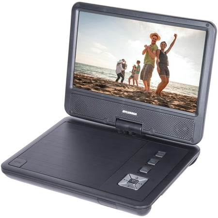 Sylvania Sdvd9070 9″ Swivel-screen Portable Dvd & Media Player With Earphones With 5-hour Battery