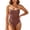 /c43Coffee137, variant on WEIGFI Womens Swimsuit One-Piece Spaghetti Strap Crew Neck Beachwear Solid Color Patchwork Bathing Suit Tummy Control Lovely Pool Swimsuit,Army Green,L