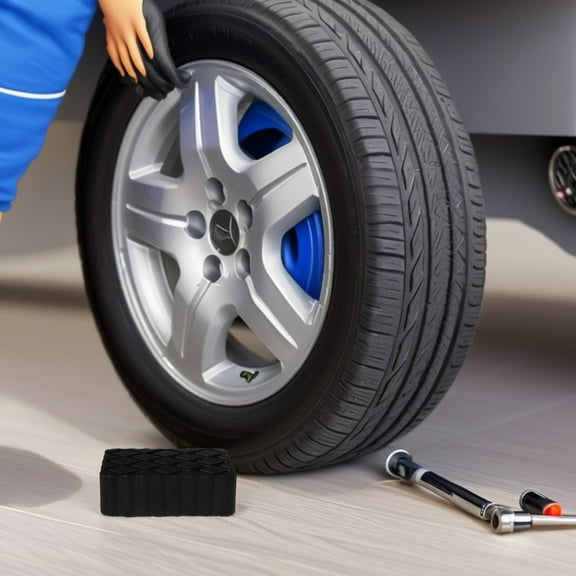 Hemoton Rubber Jack Pad Rv Jack Leveling Block Jack Pad Jack Stand Pad Floor Jack Adapter Rv Stabilizer Block Jack Stabilizer Pad Rubber Car Lift Pad Jack Pad