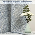 thumbnail image 2 of DriftAway Roman Linen Blend Blackout Tie Up Curtain for Kitchen Adjustable Balloon Watercolor Stripe Textured Printed Roman Shades for Small Window Single Rod Pocket Window Coverings 45W x 63L Navy, 2 of 8