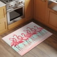 thumbnail image 3 of Pink Flamingo Area Rugs 2x3 for Living Room, Summer Tropical Flamingo Hawaii Animals Non Slip Washable Rug Runner, Low Pile Indoor Floor Carpet Mat Bathroom Rugs for Bedroom, Kids Room, 3 of 9