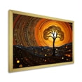 thumbnail image 2 of Designart "African Acacia Tree in Desert Landscape II" Floral Framed Wall Art Decor - Global Black Tree African Entryway Framed Wall Art Print, 2 of 6