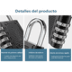 thumbnail image 4 of Candados De Combinación Lab.G 4 Ciritas Negro 2 Piezas, 4 of 5