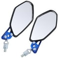 thumbnail image 2 of EeaseCA 1 Pair Motorbike Retroreflector Motorcycle Rearview Mirror Modified 360°Rotated Adjustable Rearview Mirror (Blue), 2 of 8