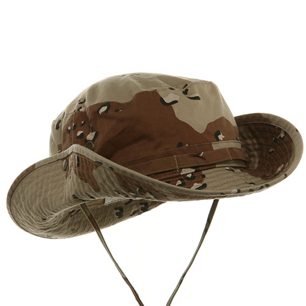 Big Size Washed Camo Hunting Hats - Desert XL-2XL