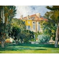 thumbnail image 2 of Cezanne, Paul 14x12 Black Ornate Wood Framed with Double Matting Museum Art Print Titled - The House at Jas De Bouffan, 2 of 4