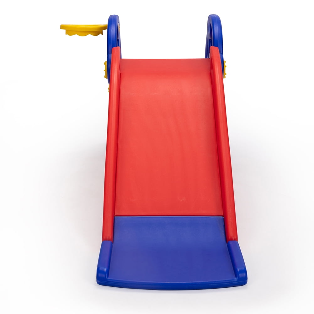 CIPACHO 3 in 1 Slide for Kids, Toddler Play Climber Slide PlaySe Toy with Basketball Hoop & Ball,Blue&Red CIPACHO 3 in 1 Slide for Kids, Toddler Play Climber Slide PlaySe Toy with Basketball Hoop & Ball,Blue&Red