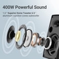 thumbnail image 3 of Altavoces para exteriores Herdio 400 W, 6.5 pulgadas, con cable, impermeables (par), 3 of 9