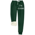 thumbnail image 2 of Symoid Sweatpants Women, with Pockets Fleece Casual Sweat Pants Drawstring Joggers Green ,XL, 2 of 3