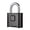 Black, variant on Heavy Duty Combination Lock 4 Digits Outdoor Security Lock Weatherproof Lock for Fence Gate Shed Home School Warehouse