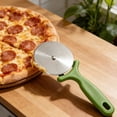 thumbnail image 4 of Stainless Steel Pizza Cutter with Handle Baking for Slicing Pizzas and Flatbreads, 4 of 5