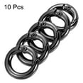 thumbnail image 3 of Unique Bargains Black Zinc Alloy Spring Gate O Ring Snap Clip Buckle 10 Pack, 3 of 5
