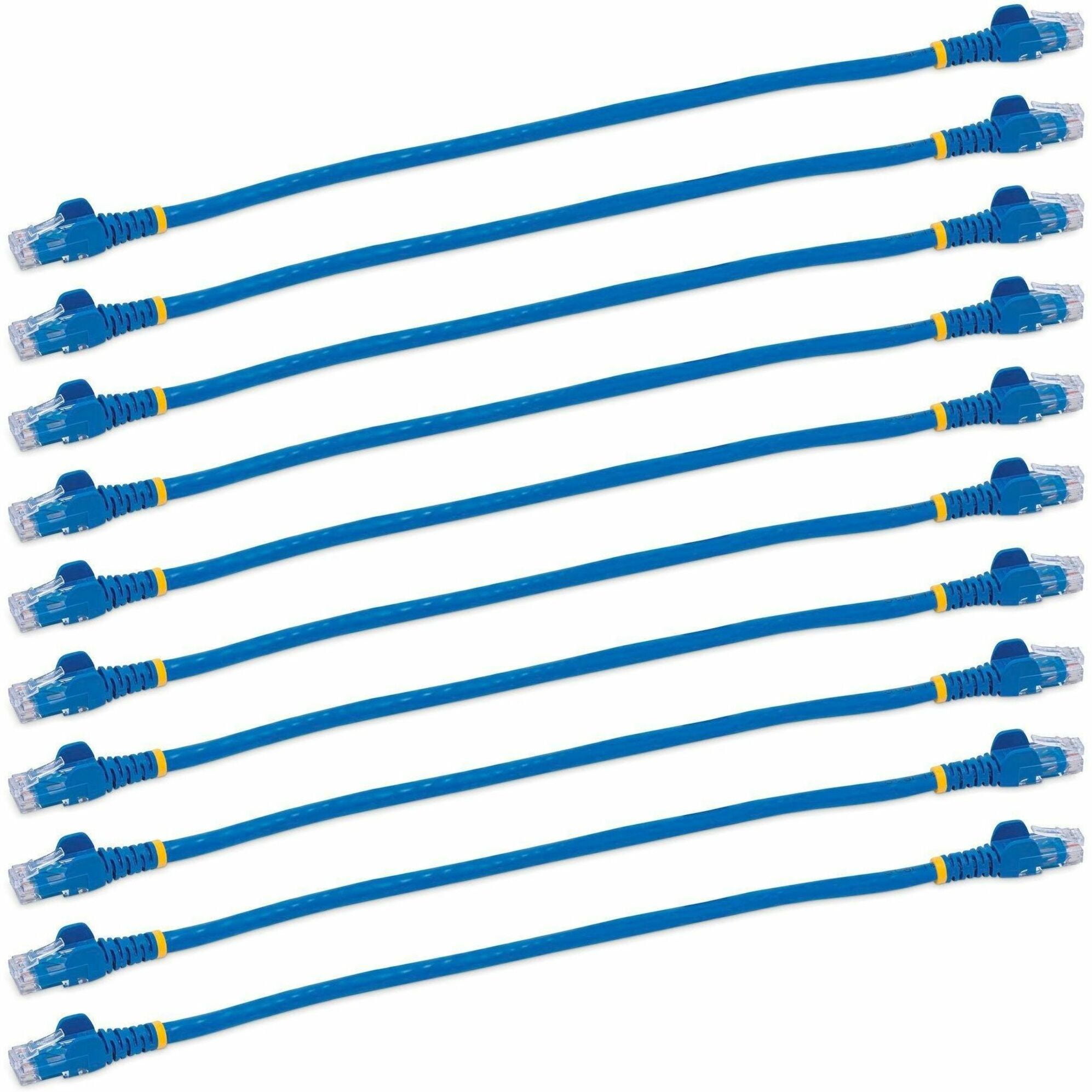 StarTech.com N6PATCH1BL10PK 1ft. CAT6 Ethernet Cable (10-Pack) - Blue