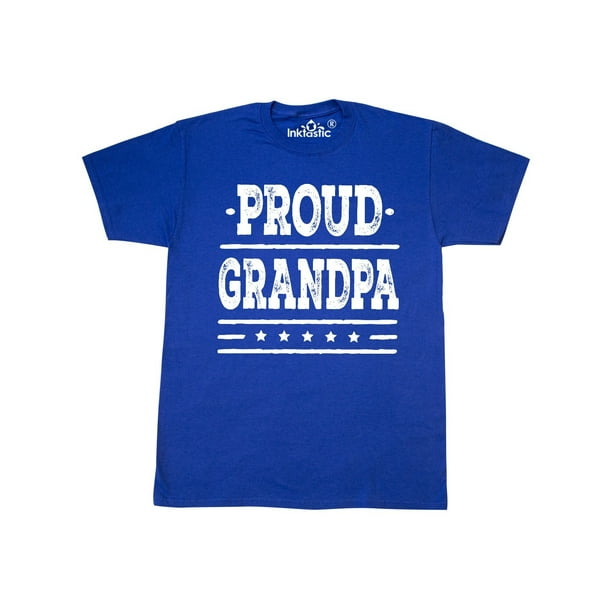 Inktastic Proud Grandpa Fathers Day Adult T Shirt Male Walmart Com Walmart Com