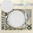 thumbnail image 3 of Ambesonne Vintage Place Mats Set of 4, Roman Digit Time Spiral, Standard Size, Sepia, 3 of 6