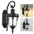 thumbnail image 2 of Waterproof and Antirust Outdoor Wall Lamp With Glass Shade, Outdoor Wall Sconce, Black Wall Lamp, Retro Outdoor Wall Lamp, 2 of 8