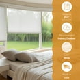 thumbnail image 2 of Radiance Cordless Vinyl Roll-Up Shade for Indoor Use, Waterproof Patio & Window Blind, White, 60" W x 72" L, 2 of 12