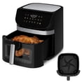 thumbnail image 1 of Freidora de aire de acero inoxidable Kitchen Elite, calentamiento rápido, fácil de limpiar, 1 of 5