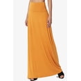 thumbnail image 3 of Jupe Longue Maxi Décontractée en Jersey Drapé pour Femmes Taille Pliable, 3 of 7