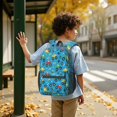 thumbnail image 6 of Monster Cartoon Truck Blue Pattern 17" School Backpacks for Teens,Waterproof Oxford Fabric,S-Shape Padded Straps for School,Travel,Hiking,Camping, 6 of 6
