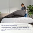 thumbnail image 2 of Purple PerfectStay Duvet Cover Easy to Assemble Slate Grey Full/Queen Three Piece 100% Cotton, 2 of 6