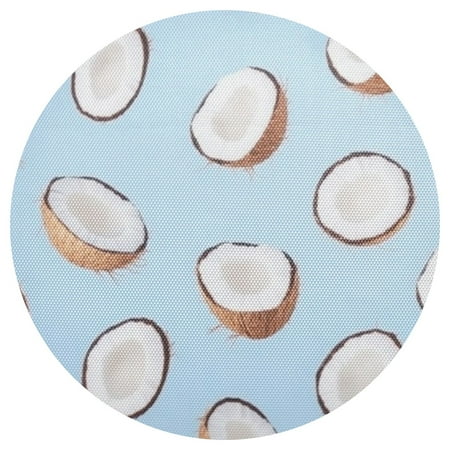 

Coconut Slices 4-Piece 15.4in Heat-Proof PVC Plate Mats Easy Cut and Clean for Family Use