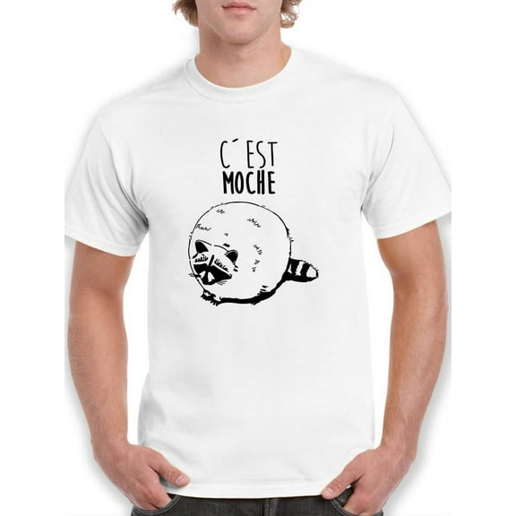 C'est Moche Raccoon T-Shirt Men -Smartprints Designs, Male Small