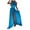 Blue, variant on Odeerbi Dresses for Women 2025 Maxi Dress Elegant Erogenous Solid Sleeveless Slitting Halter Neck Hem Long Black