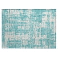 thumbnail image 2 of Addison Rugs Chantille Indoor/Outdoor Transitional Modern Aqua Washable Rectangle Rug, 1'8" x 2'6", 2 of 6