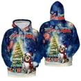 thumbnail image 3 of Merry Christmas and Happy New Year Santa Shetland Sheepdog Holiday Xmas Winter All Over Print 3D Hoodie Unisex Merch Hoodies Sheltie Dog Lover Gifts - 00024, 3 of 6