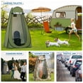 thumbnail image 7 of Portable Camping Toilet with Pop Up Privacy Tent, Folding Portable Toilet for Camping with 12 Inch Seat, LED Light Portable Bathroom Kit for Adults up to 400 Lbs, 7 of 7