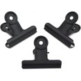 thumbnail image 1 of Black Metal Bulldog Clips, 20 Pack 51mm Large Hinged Paper Clips for Grocery Bags, Photos, Arts and Crafts, Office Supplies (51mm), 1 of 3