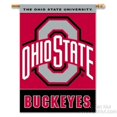 thumbnail image 1 of BSI Products 96455 Ohio State Buckeyes 2-Sided Banner With Pole Sleeve, 1 of 2