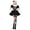 t-57Black57, variant on ZHOGXU Womens Halloween Witch Dresses Spaghetti Strap Sleeveless High Low Tulle Mini Dress With Hat For Party Dress Up,S