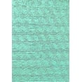 thumbnail image 1 of Ahgly Company Indoor Rectangle Solid Turquoise Blue Modern Area Rugs, 2' x 5', 1 of 4