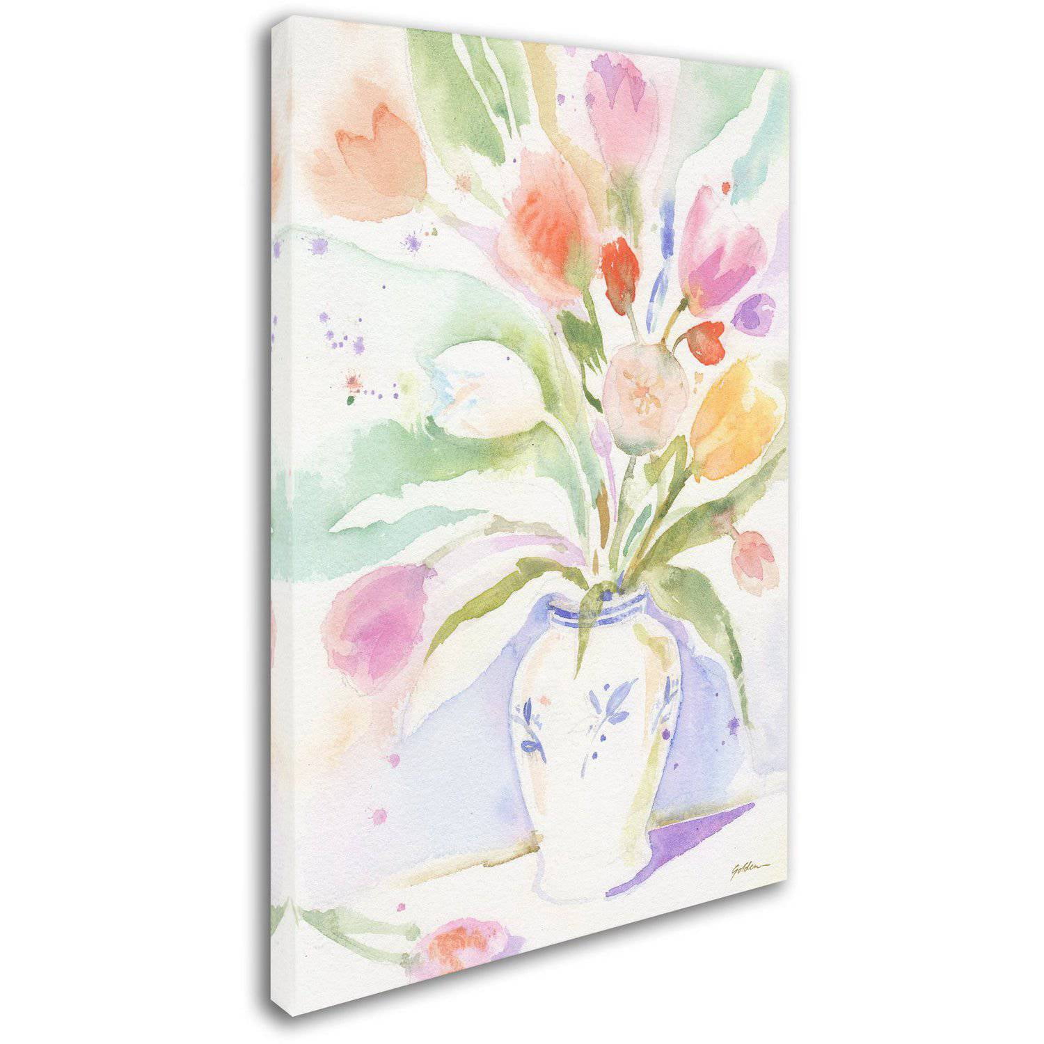"The Vase of Tulips" Canvas Art by Sheila Golden