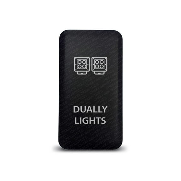 CH4x4 Toyota Push Switch Dual Battery System Symbol - White LED